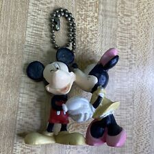 Vtg Disney Mickey and Minnie Kissing Giftco Fan Pull picture