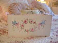 Shabby Chic Hand Painted Roses - Vintage Large Box picture