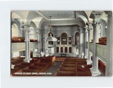 Postcard Interior of Kings Chapel Boston Massachusetts USA picture
