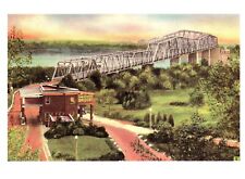 Route 66 Rt Chain of Rocks Bridge over the Mighty Mississippi Postcard Post Card picture
