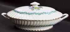 Minton Ardmore Ivory and Turquoise Oval Covered Vegetable 328294 picture