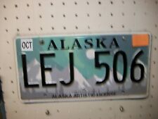 ALASKA  = ARTISTIC =  PASSENGER  LICENSE PLATE = LOT #435= picture