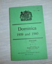 VINTAGE BOOKLET DOMINICA WEST INDIES WITH MAP EVRYTHING ABOUT 1959 1960  picture