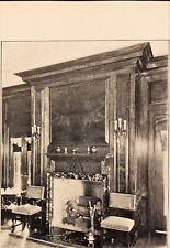 1925 American Walnut Manuf Assoc Vintage Print Ad Mantel Dining Room Fireplace picture