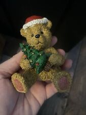Hallmark Ornament Cinnamon Teddy Bear With Christmas Tree picture