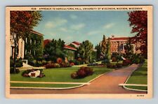 Madison WI-Wisconsin University Of Wisconsin, AGR. Hall c1954 Vintage Postcard picture
