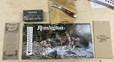 Remington 2023 “The One That Got Away” Hawkbill Bullet Knife + Thermometer/Sign picture