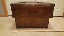 Antique Cardboard and Brass Luggage Box-Consumers, Mpls, MN picture