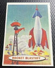 1958 Topps Target Moon Hi-Grade Card #17 - Rocket Blastoff - No Creases - Nice picture