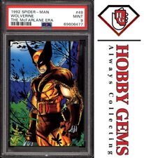 WOLVERINE PSA 9 1992 Spider-Man the McFarlane Era Wolverine #49 C2 picture