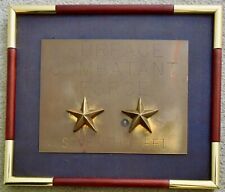 VTG USN 7th Fleet Surface Combatant Force Rear Admiral's Brass Bulkhead Plaque picture