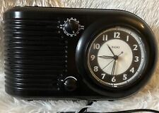 Big Ben AMFM Radio Alarm Clock Retro 1930s 80192 Tested Vintage Replica picture