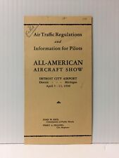 1930 All American Aircraft Show Air Traffic Regulations & Information for Pilots picture