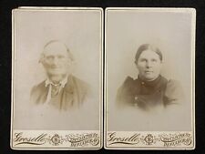 Defiance Ohio OH Handsome Man And Woman Antique Cabinet Photo picture
