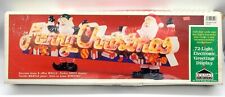Merry Christmas Vintage 1995 Holiday Electronic 72 Lighted Shelf Display Sign picture