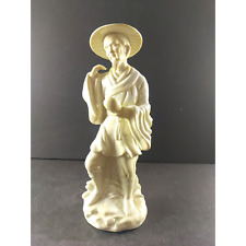Chinese Porcelain Ceramic Statue White Glaze Male Flaw picture