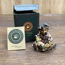 1995 Vtg JUSTINA THE MESSAGE BEARER 2273 Thanks Im Sorry Bear Figurine Boyds picture