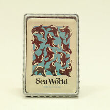 Vintage Sea World Single Deck of Poker Bridge Playing Cards New 1982 picture