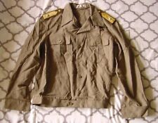 VINTAGE HUNGARIAN PEOPLE'S ARMY MILITARY SHIRT W/ OFFICER EPAULETTES SIZE 43 -FS picture