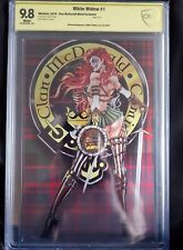 White Widow #1 Clan McDonald Metal Edition Signed By Jamie Tyndall CBCS 9.8  picture