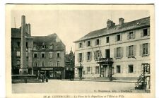 France Cherbourg - La Place de la Republique et l'Hotel de Ville sepia postcard picture