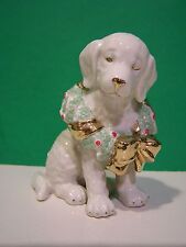 LENOX CHRISTMAS YULETIDE Holiday PUPPY December Dog sculpture NEW in BOX withCOA picture