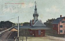 WOLLASTON MASS ~ Railroad Station - postmarked 1912 - Divided Back picture