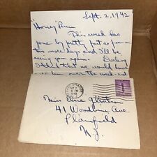 1942 Love Letter Post Great Depression: Saving Money Buy Wedding Ring Marriage picture