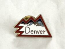 Vintage DENVER with Rockies Cutout Colorado Embossed & Enameled Hat, Lapel Pin picture