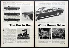 President Kennedy & Johnson's Limousine 1964 pictorial 1961 Lincoln Continental picture