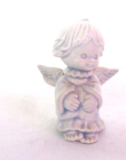 Blue White Porcelain Ceramic Cherub Angel Boy Girl 3 1/2