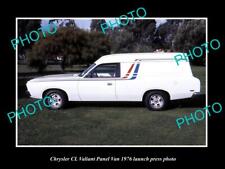 8x6 HISTORIC PHOTO OF 1976 CHRYSLER CL VALIANT PANEL VAN LAUNCH PRESS PHOTO picture
