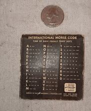 Early Vintage WWII US Naval Navy International Morse Code Training Aid Tool 2.5
