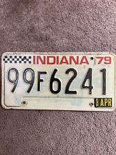 1979 Indiana License Plate -  99F 6241 - Nice picture