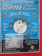 8 Gripper Snap Fasteners with Radial Rib Socket & Tool Size 15 picture