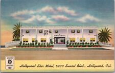 HOLLYWOOD, California Postcard Hollywood Star Motel