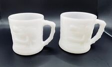 Vintage BC Comics Grog The Caveman Milk Glass Coffee Mug Set Of 2 picture