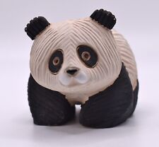 Vintage Artesian Rinconada Panda Figurine Earthenware Art Pottery Bear 1980s picture