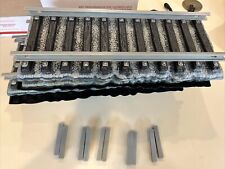 LOT OF 5 VINTAGE JIM BEAM TRAIN TRACK PIECES WITH 10 CLIPS FOR TRAIN DECANTER picture