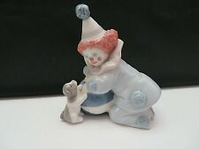Lladro #5278 Clown Pierrot with Puppy Dog & Ball Porcelain Figurine / Statue picture