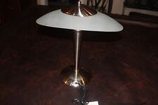 Touch Desk Lamp Metal Stainless w/Frosted Glass Shade picture