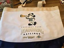 DCL Disney Cruise Line Castaway Club Wish Inaugural Sailings Mickey Zip Tote Bag picture