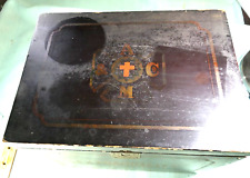 Antique Vintage A&M Co Wooden First Aid Box picture