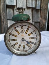 1920's Vintage Advertising Clock, Norman Baker, Muscatine Iowa, five time zones picture