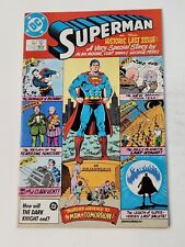 Superman 423 DIRECT Alan Moore George Perez Final Issue DC Copper Age 1986 picture