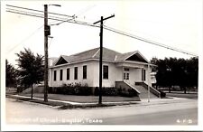 Vintage Postcards Texas. RPPC Church of Christ, Snyder, Texas.  Photo No. 6-F-5 picture