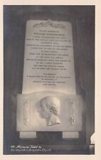 RPPC William Wordsworth Memorial Plaque Grasmere England Photo Vtg Postcard A59 picture