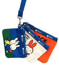 (Set of 3) New Miffy Colors Lesportsac Triple Pouch Wallet ID Coin Card Case picture