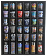 Black Shot Glass Display Case 36 Slots Minifigures Thimble Collection Display... picture