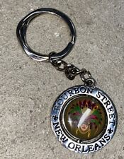 Vintage Bourbon St., New Orleans Spinner Keychain picture
